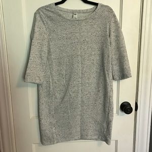 Light gray shift dress